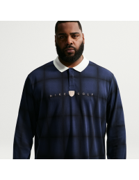 Langærmet Nike Fairway Fresh løs Dri-FIT-golfpolo til mænd - blå