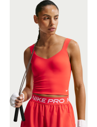 Nike Pro Sculpt-sports-bh med medium støtte og indlæg til kvinder - rød