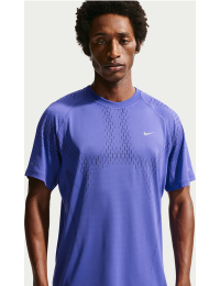 Kortærmet Nike Stride Plus Dri-FIT ADV-løbetop til mænd - blå