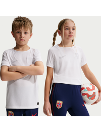 Norge 2026 Stadium Third Nike Dri-FIT-fodboldtrøje til større børn - hvid