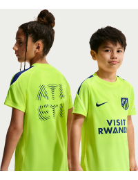 Kortærmet Atlético Madrid Strike Nike Dri-FIT-fodboldtrøje til større børn - gul
