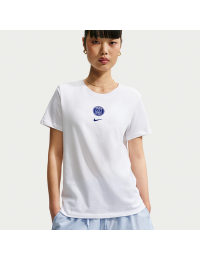 Paris Saint-Germain Nike Football-T-shirt til kvinder - hvid