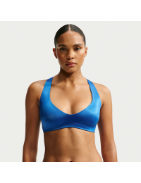 NikeSKIMS Satin Shine Plunge-bh til kvinder - blå