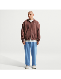 Nike Solo Swoosh-fleecebukser med åben kant til mænd - blå