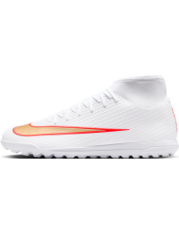 Nike Mercurial Superfly 11 Club High Top-fodboldsko til grus - hvid