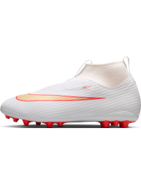 Nike Jr. Mercurial Superfly 11 Academy High Top-fodboldstøvler til kunstgræs til større børn - hvid