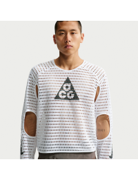 Langærmet ACG Radical AirFlow NXT Dri-FIT-overdel til trailløb til mænd - hvid