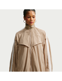 Oversized Nike Balloon-løbejakke til kvinder - brun