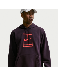 NikeCourt Slam Dri-FIT-hættetrøje til tennis i fleece til mænd - rød