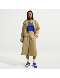 Oversized Nike -faldskærmsshorts med mellemhøj talje til kvinder - brun