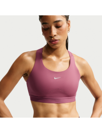 Nike Swift-sports-bh med kraftig støtte og let foring til kvinder - rød