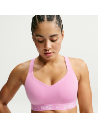 Justerbar Nike Indy-sports-bh med indlæg og kraftig støtte til kvinder - Pink
