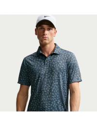 Nike Par Dri-FIT-golfpolo med græsprint til mænd - sort