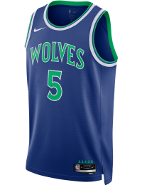 Minnesota Timberwolves Icon Edition Dri-FIT NBA Swingman-spillertrøje til mænd - blå