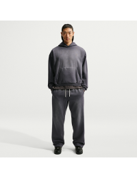 Oversized Nike Standard Issue-basketballbukser i børstet, tungt materiale til mænd - sort