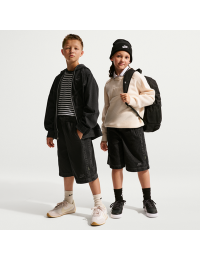 Nike Collection-shorts i denim til større børn - sort