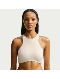 NikeSKIMS Ribbed Seamless Racerneck-bh til kvinder - hvid