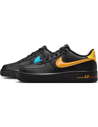 Nike Air Force 1-sko til større børn - sort