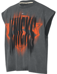 Ærmeløs New York Knicks Standard Issue Nike-basketballoverdel til mænd - grå