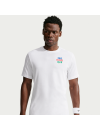NikeCourt Dri-FIT tennis-T-shirt til mænd - hvid
