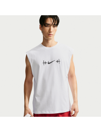 Ærmeløs Nike N.A.C.-T-shirt til mænd - hvid