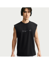 Ærmeløs Nike N.A.C.-T-shirt til mænd - sort