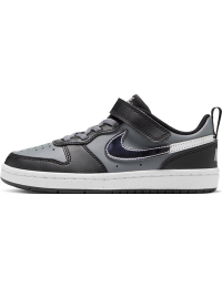 Nike Court Borough Low-sko til mindre børn - sort
