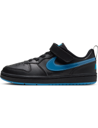 Nike Court Borough Low-sko til mindre børn - sort
