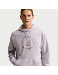 NikeCourt Heritage Dri-FIT-tennishættetrøje i french terry til mænd - lilla