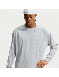 Langærmet Nike N.A.C. Dri-FIT-overdel til mænd - grå