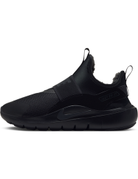 Nike Flex Runner Warm-løbesko til større børn - sort