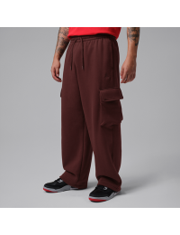 Oversized Jordan Brooklyn-cargobukser i fleece til mænd - brun