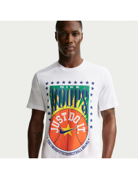 Nike Basketball-T-shirt til mænd - hvid