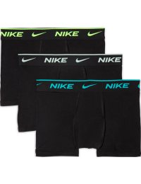 Nike Dri-FIT-boksershorts i bomuld med farvet linning til store børn (3 stk.) - grøn