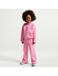 Nike Studio Fleece-sæt med 1/2 lynlås og bukser til mindre børn - Pink