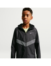 Vandafvisende Nike Miler Therma-FIT Winterized-jakke til større børn (drenge) - sort