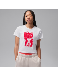Jordan-T-shirt med grafik til kvinder - hvid