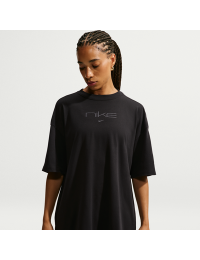 Oversized Nike Dri-FIT-T-shirt til kvinder - sort