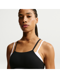 Nike Zenvy-sports-bh med indlæg og let støtte til kvinder - sort