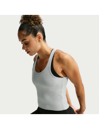 Nike N.A.C. Dri-FIT Ribbed-tanktop til kvinder - grå