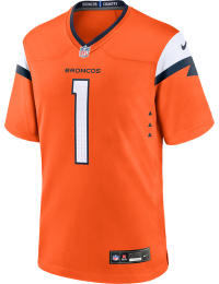 Bo Nix Denver Broncos Nike NFL Game-spillertrøje til mænd - Orange