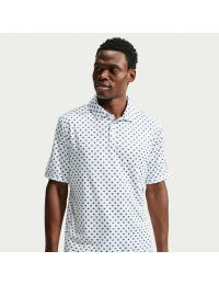 Nike Par Dri-FIT-golfpolo med print til mænd - hvid