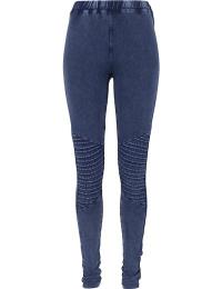 Urban Classics Leggings - Ladies Denim Jersey Leggings - XS till S - Damer - blå