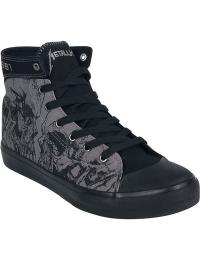 Metallica Sneakers, høje - EMP Signature Collection - EU37 till EU47 - Unisex - grå-sort