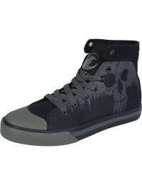 Black Premium by EMP Sneakers, høje - Sneaker with Skull Print - EU37 till EU44 - Unisex - sort