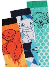 Pokémon Sokker - Charmander Bulbasaur Squirtle Elements sokker - EU39-42 till EU 43-46 - Unisex - multifarvet