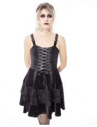 Poizen Industries Kort kjole - Nerissa Dress - XS till 4XL - Damer - sort