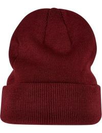 Build Your Brand Beanie - Heavy Knit - Unisex - burgundy