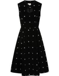 Banned Retro Mellemlang kjole - DAISY SNOWFLAKE DRESS - XS till XXL - Damer - sort