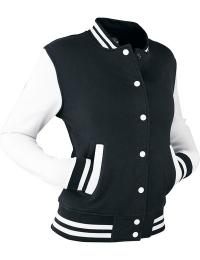 Urban Classics Varsity-jakke - 2-Tone College - S till 5XL - Damer - sort-hvid